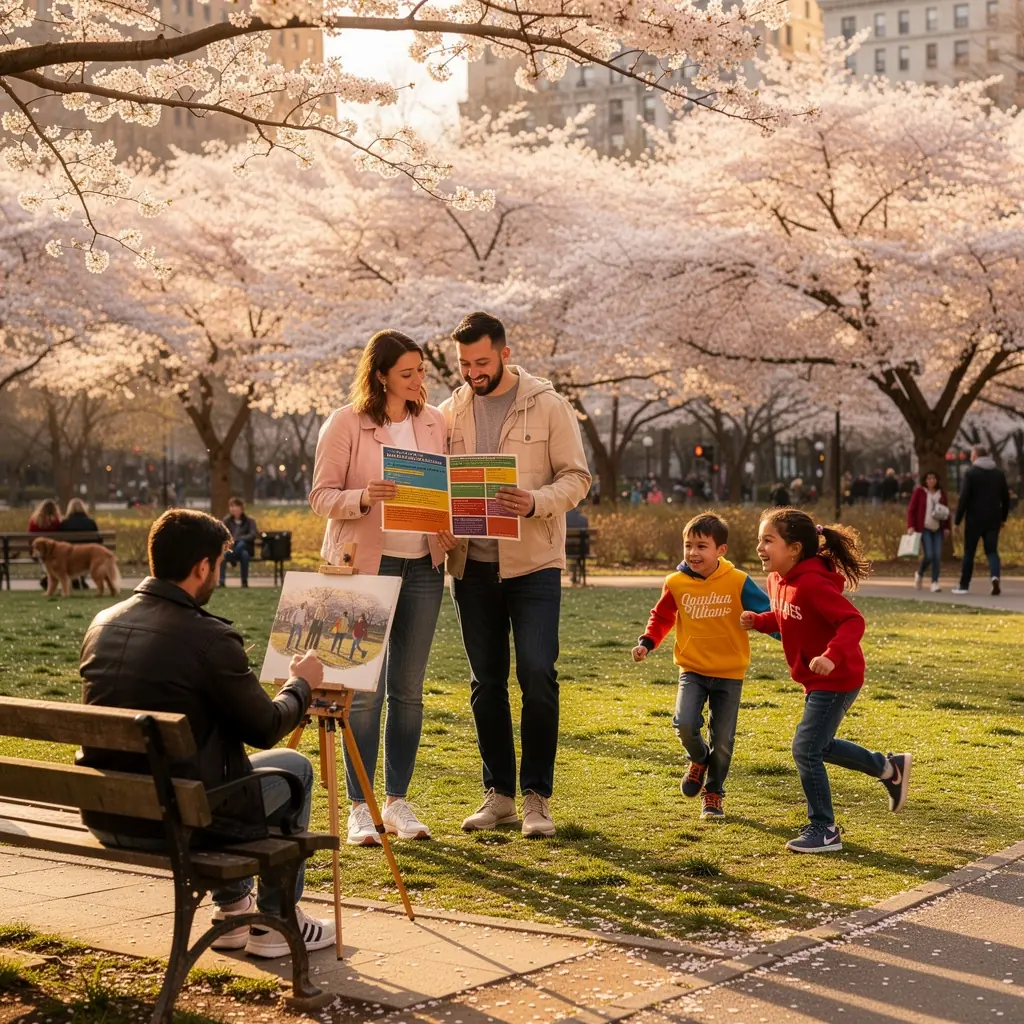 Туристы, исследующие живописный маршрут с фотоаппаратами в руках.